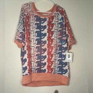 NWT LuLaRoe 2XL Jane Top Amazing Lularoe Branded Shirt Super Cute Major Unicorn